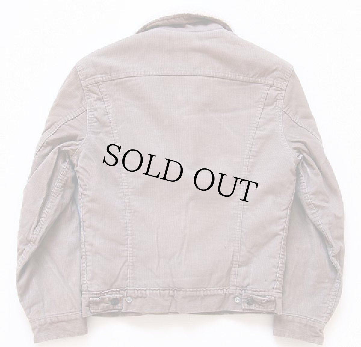 画像2: 70s USA製 Levi'sリーバイス 70605 ボアライナー コーデュロイジャケット ベージュ 36 (2)