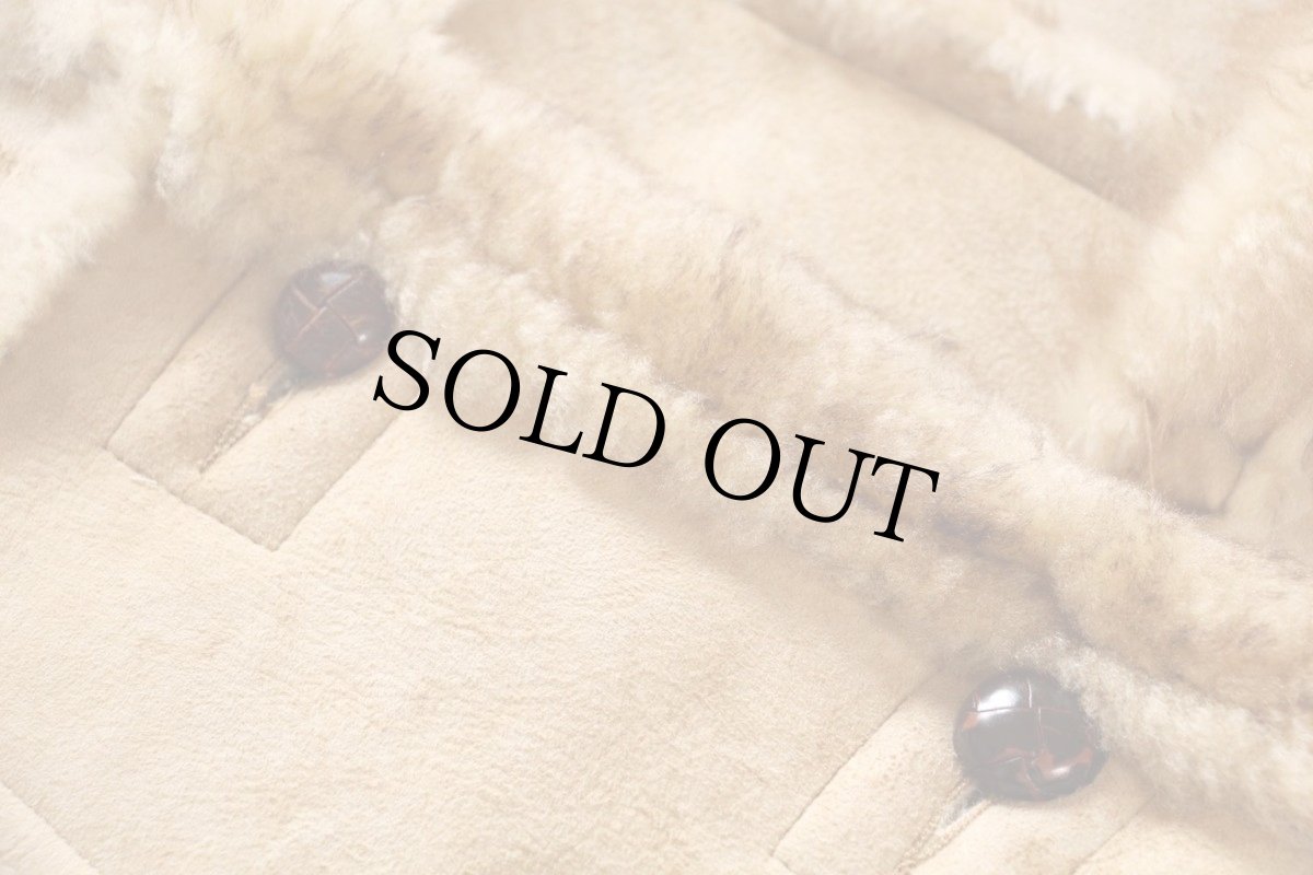 画像5: 70s USA製 COOPERクーパー リアル ムートンコート ベージュ 10 (5)