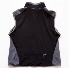 画像2: 90s USA製 patagoniaパタゴニア PEF フライヤー フリースベスト グレー×黒 L (2)