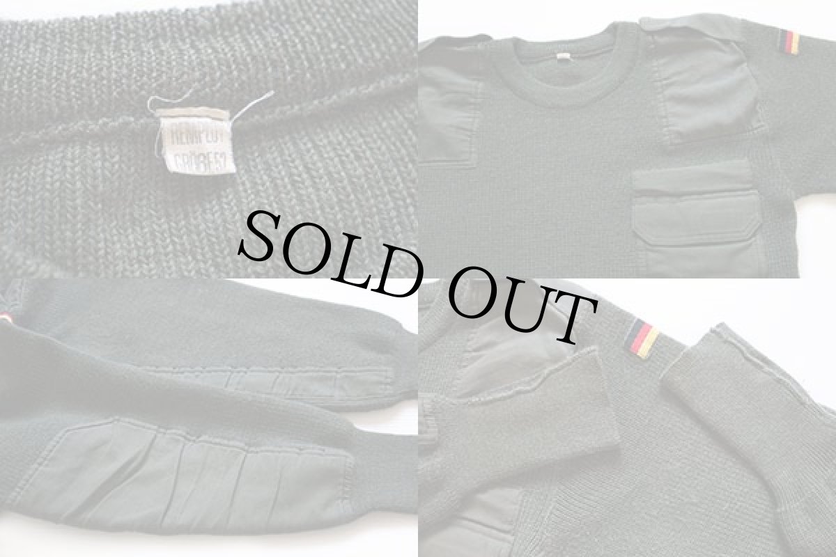 画像3: ドイツ軍 ウールニット コマンドセーター オリーブ 52 (3)