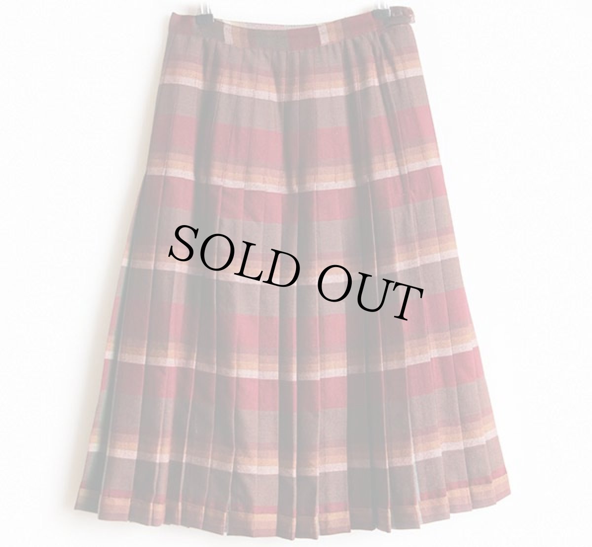 画像2: 60s カナダ製 Highland Queen リバーシブル ウール プリーツスカート 8 (2)