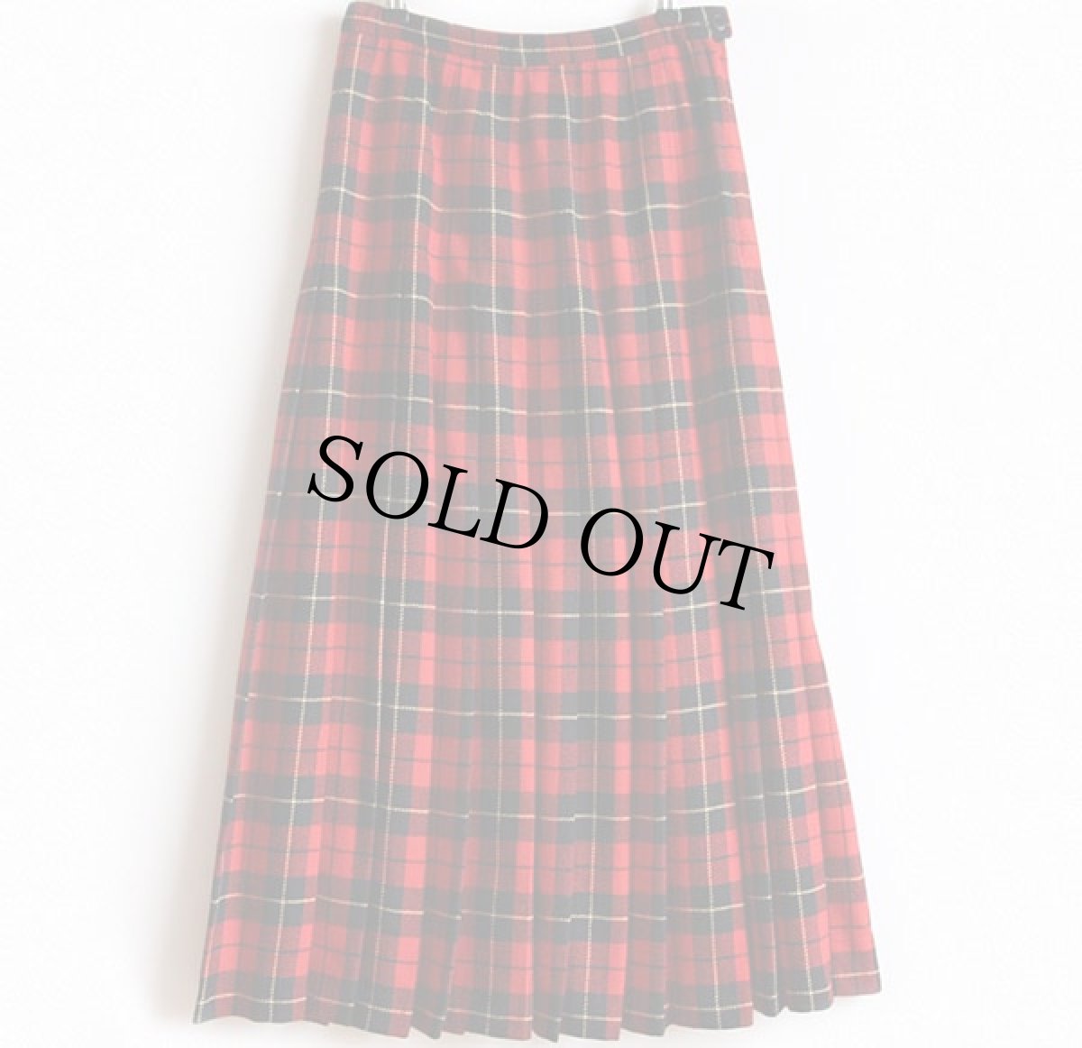 画像2: USA製 PENDLETONペンドルトン タータンチェック ウール プリーツスカート 8 (2)