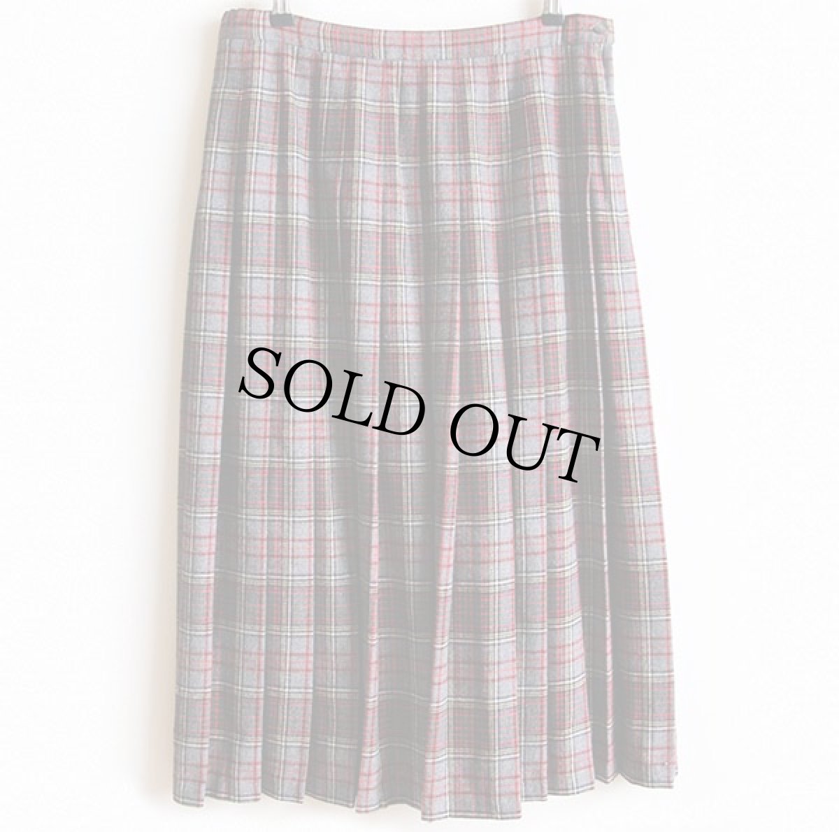 画像2: 70s USA製 PENDLETONペンドルトン タータンチェック ウール プリーツスカート 14  (2)