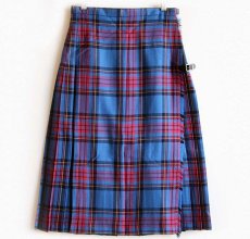画像1: スコットランド製 Moffat Weavers タータンチェック ウール キルトスカート 12 (1)