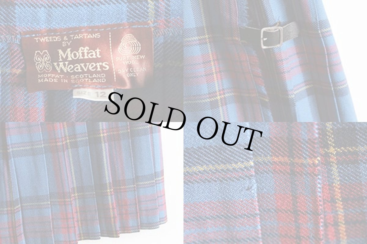 画像3: スコットランド製 Moffat Weavers タータンチェック ウール キルトスカート 12 (3)