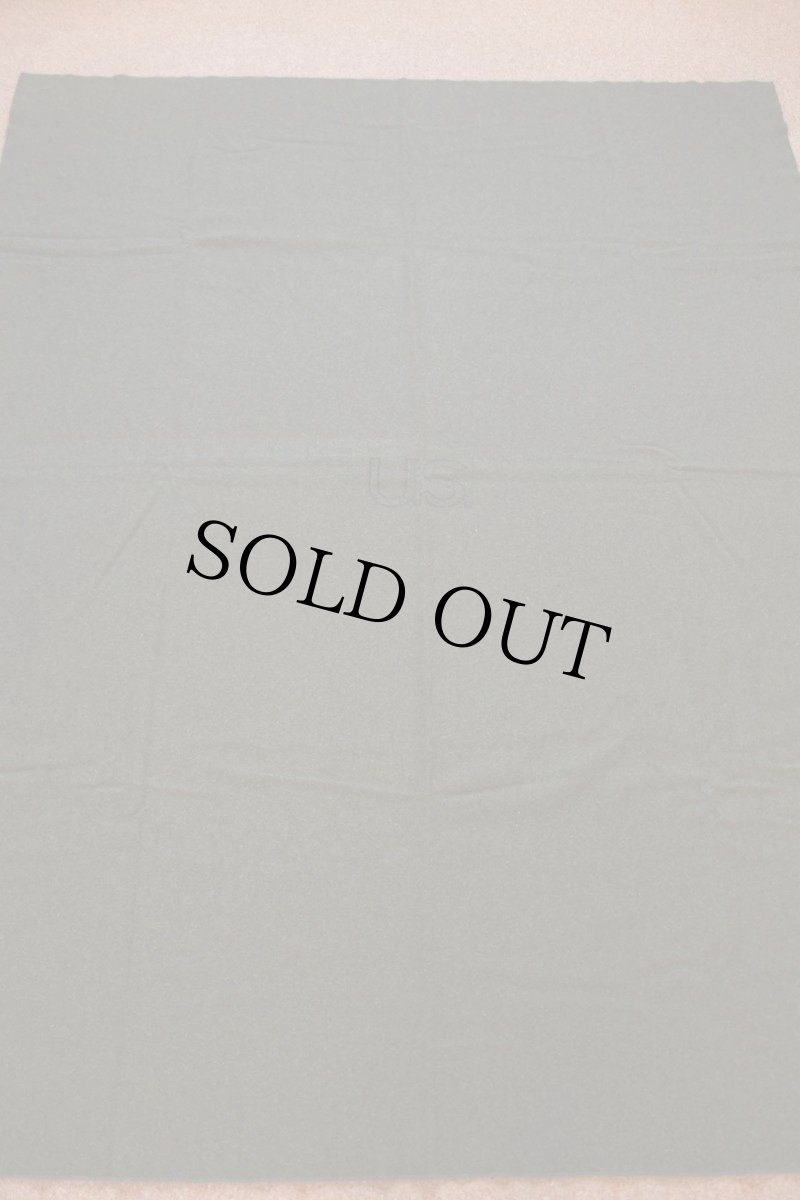 画像2: ビンテージ 米軍 U.S. ウール ブランケット オリーブグリーン (2)