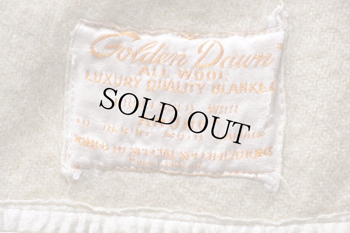 画像3: 50s Golden Dawn マルチボーダー ウール ブランケット (3)