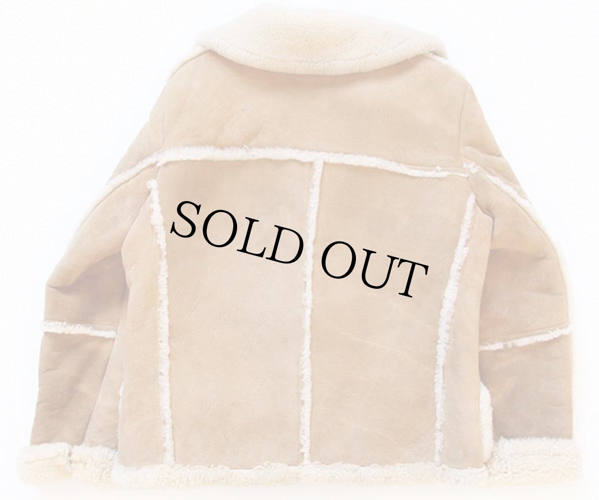 画像2: 70s California Leathers リアル ムートンジャケット L (2)