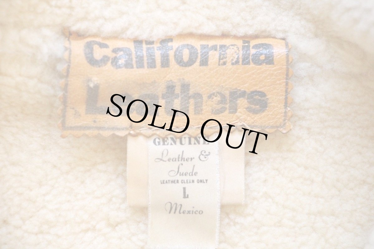 画像4: 70s California Leathers リアル ムートンジャケット L (4)