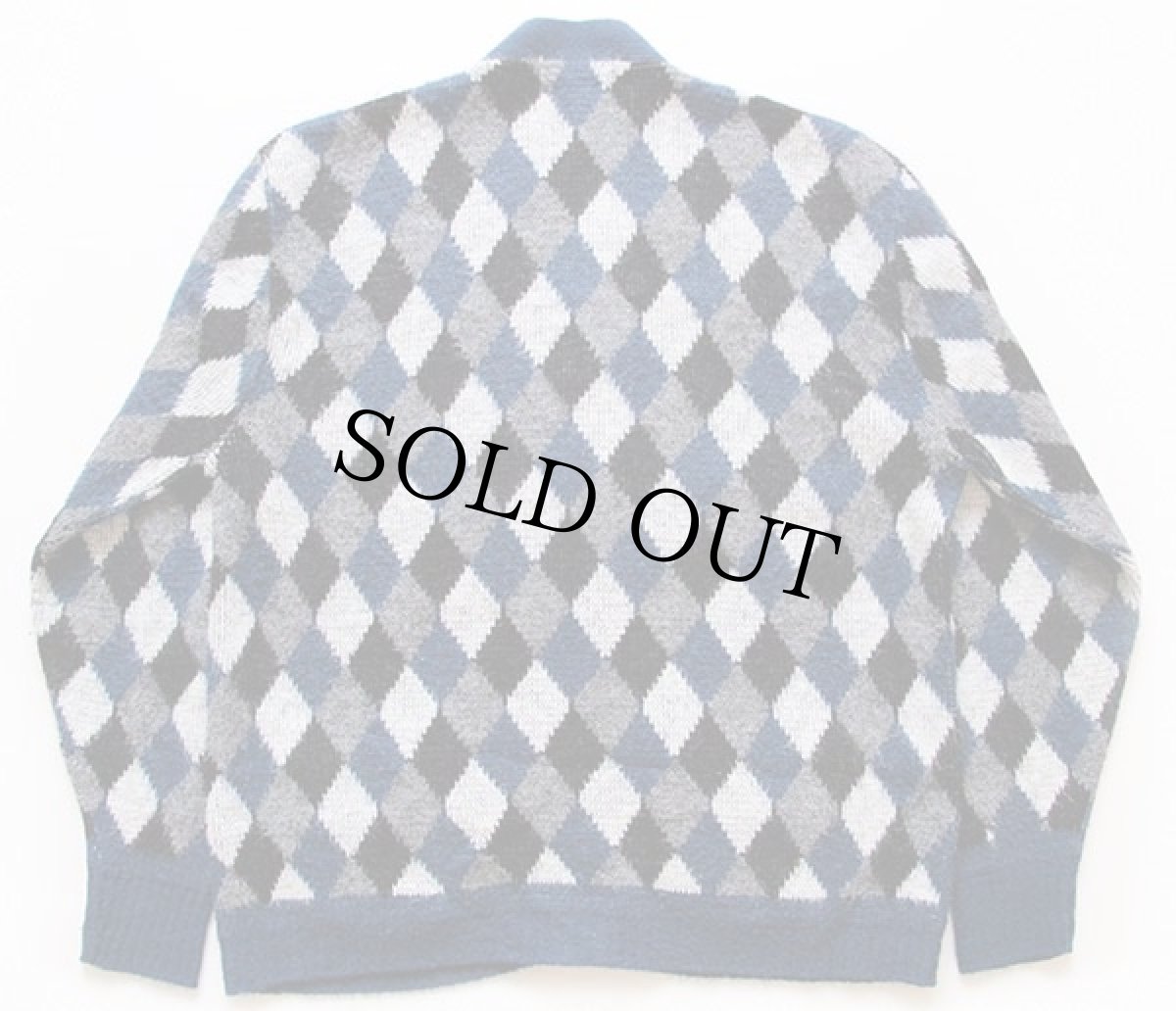 画像2: 60s ARROW アーガイル柄 ニットカーディガン L★ダイヤ柄 (2)