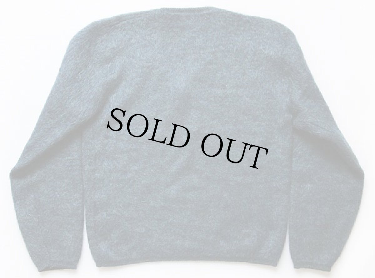 画像2: 60s UNKNOWN Vネック モヘヤ ニット セーター (2)