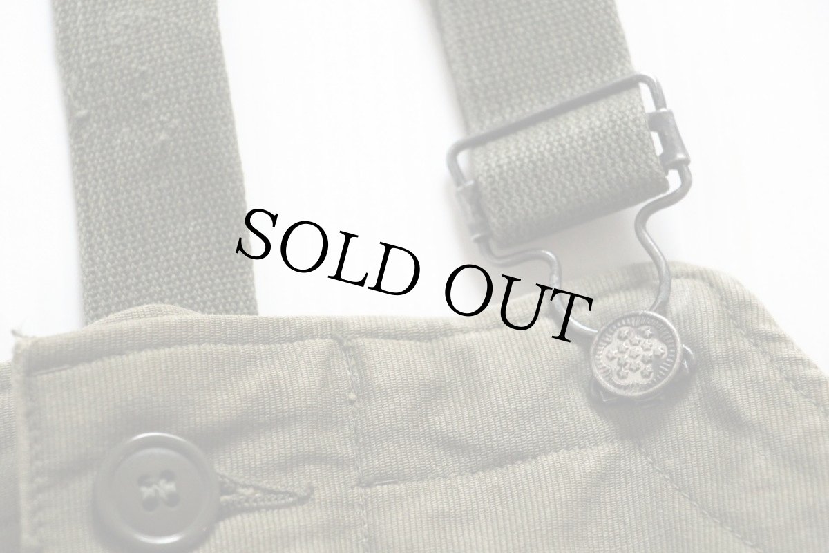 画像6: 40s 米軍 U.S.NAVY N-1 デッキパンツ オリーブドラブ M★オーバーオール (6)