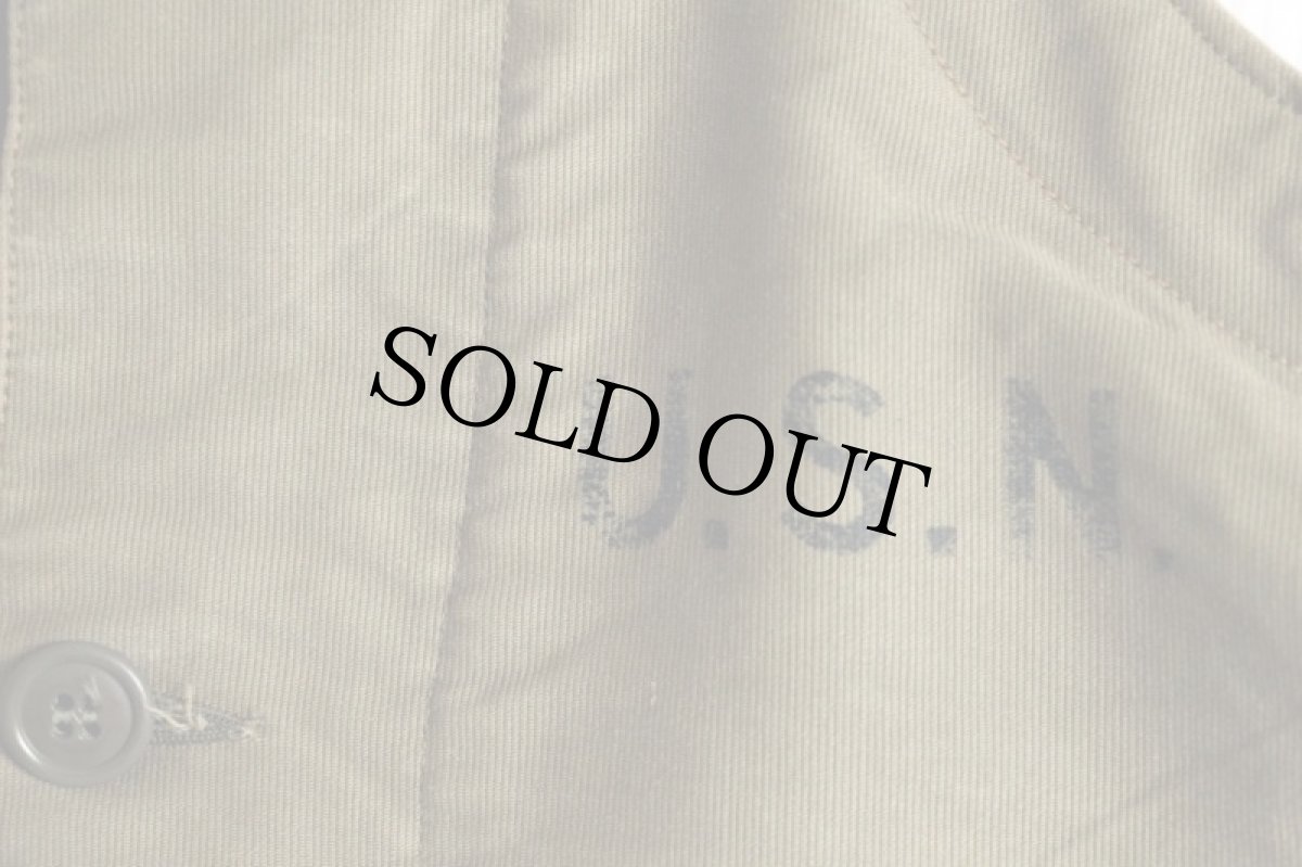 画像3: 40s 米軍 U.S.NAVY N-1 デッキパンツ オリーブドラブ M★オーバーオール (3)