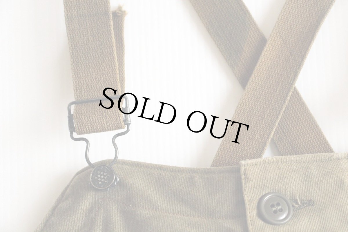 画像6: 40s 米軍 U.S.NAVY N-1 デッキパンツ オリーブドラブ M★オーバーオール (6)