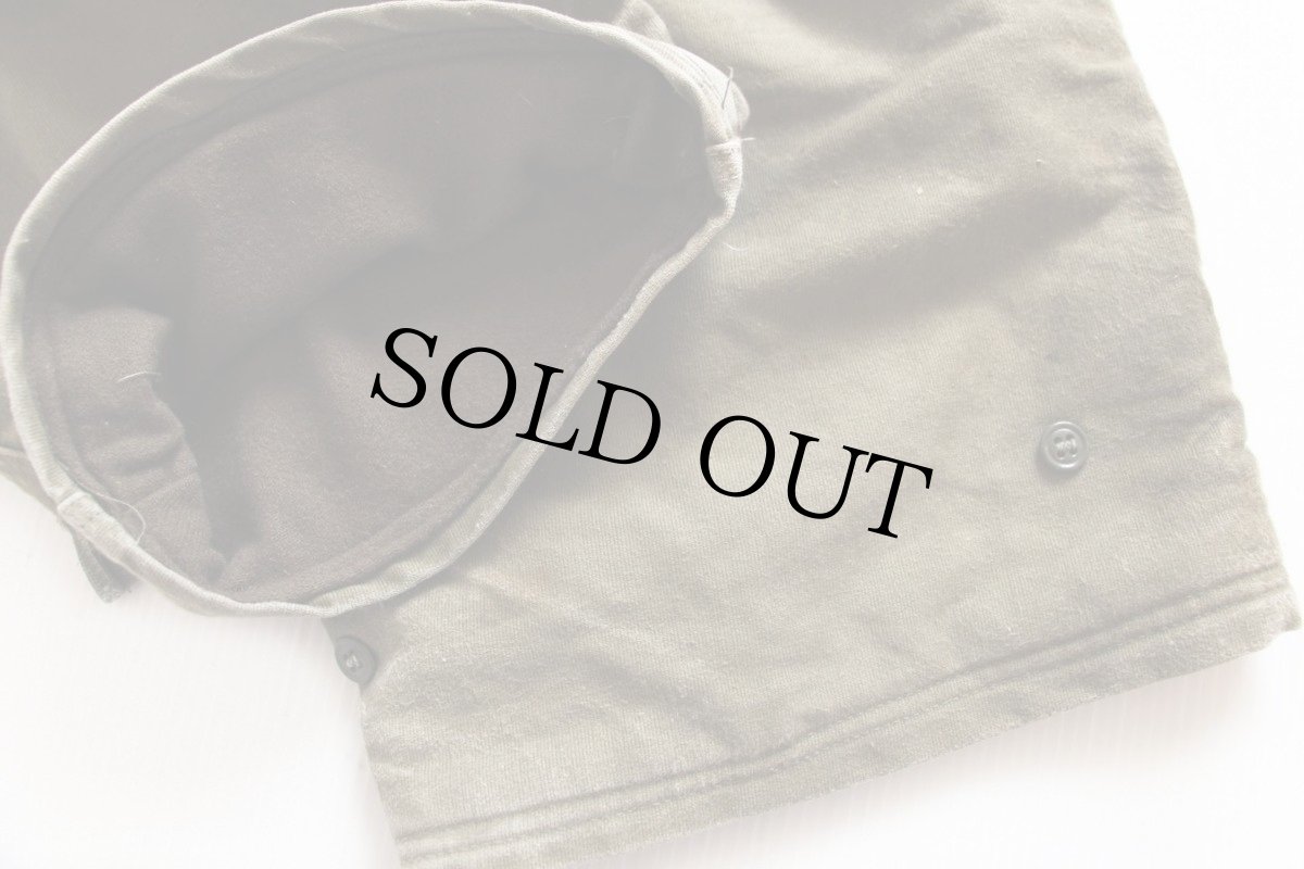 画像8: 40s 米軍 U.S.NAVY N-1 ステンシル デッキパンツ オリーブドラブ M★オーバーオール (8)