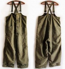 画像2: 40s 米軍 U.S.NAVY N-1 デッキパンツ オリーブドラブ M★オーバーオール (2)