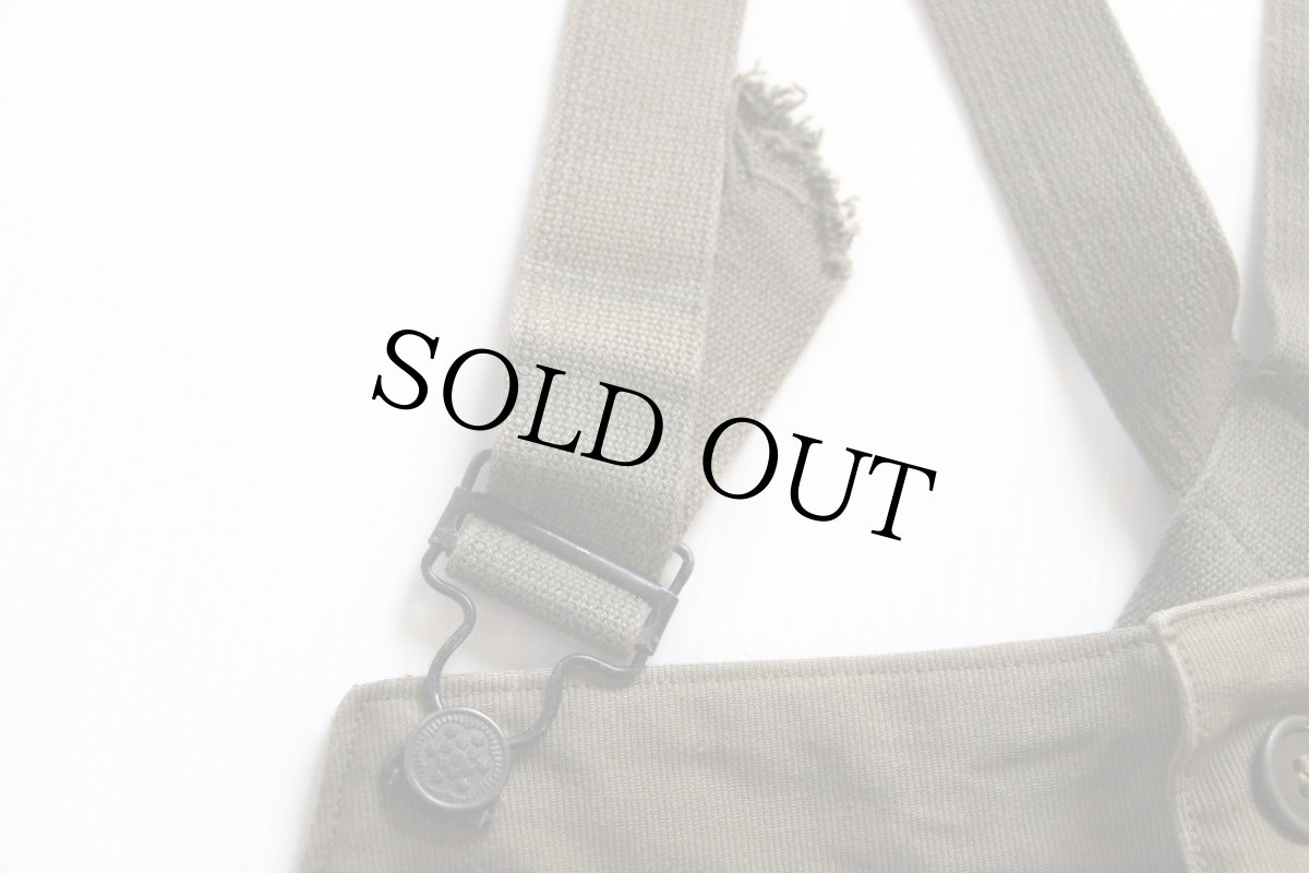 画像6: 40s 米軍 U.S.NAVY N-1 デッキパンツ オリーブドラブ M★オーバーオール (6)