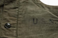 画像3: 40s 米軍 U.S.NAVY N-1 デッキパンツ オリーブドラブ M★オーバーオール (3)