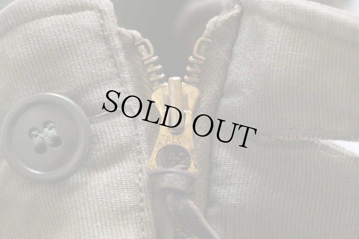 画像5: 40s 米軍 U.S.NAVY N-1 デッキパンツ オリーブドラブ M★オーバーオール (5)