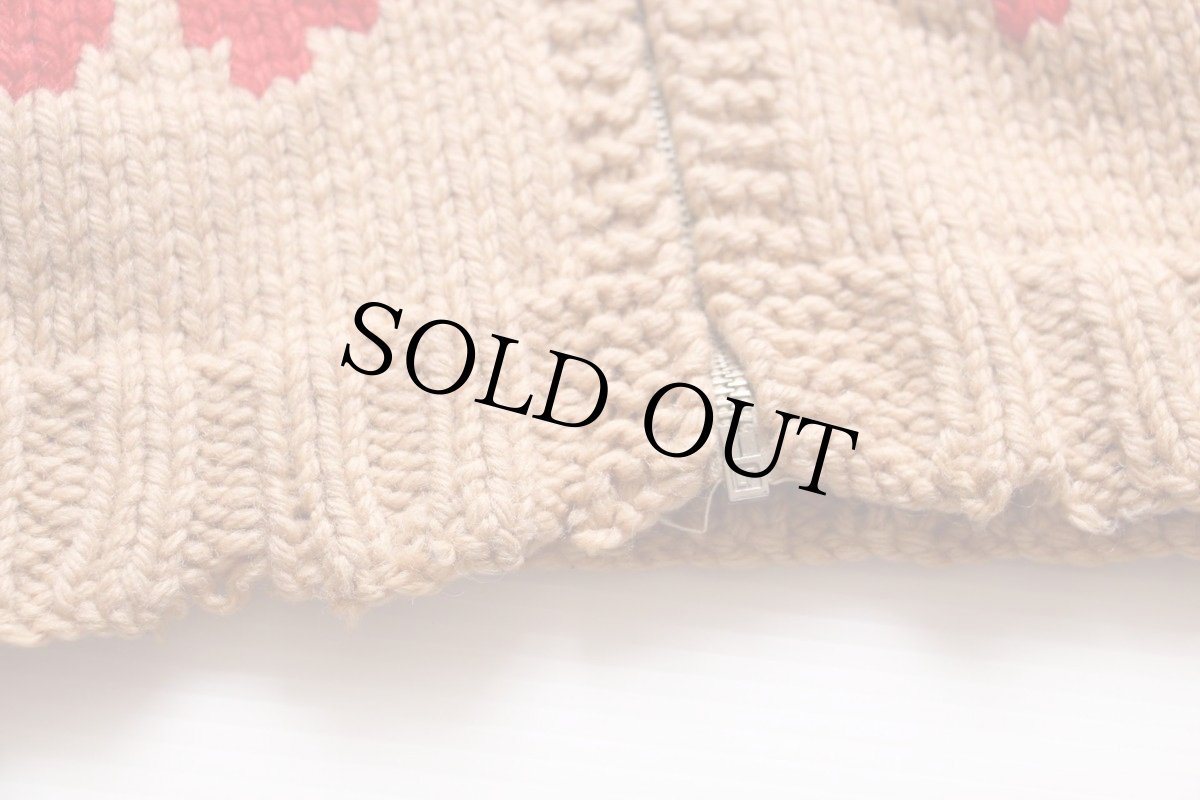 画像5: 60s カウボーイ柄  ウール カウチンセーター (5)