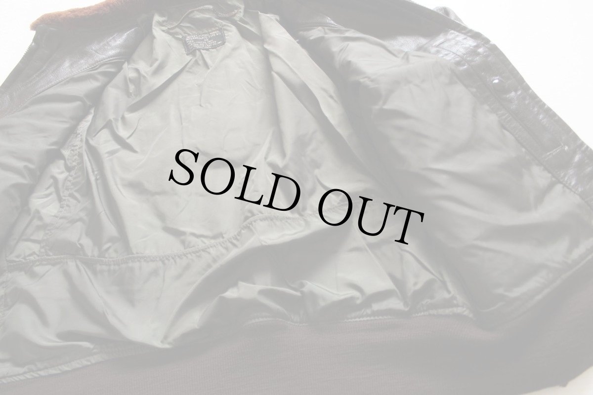 画像7: 60s 米軍 U.S.NAVY G-1 フライト レザージャケット 44 (7)