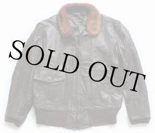 60s 米軍 U.S.NAVY G-1 フライト レザージャケット 44 - Sixpacjoe Web