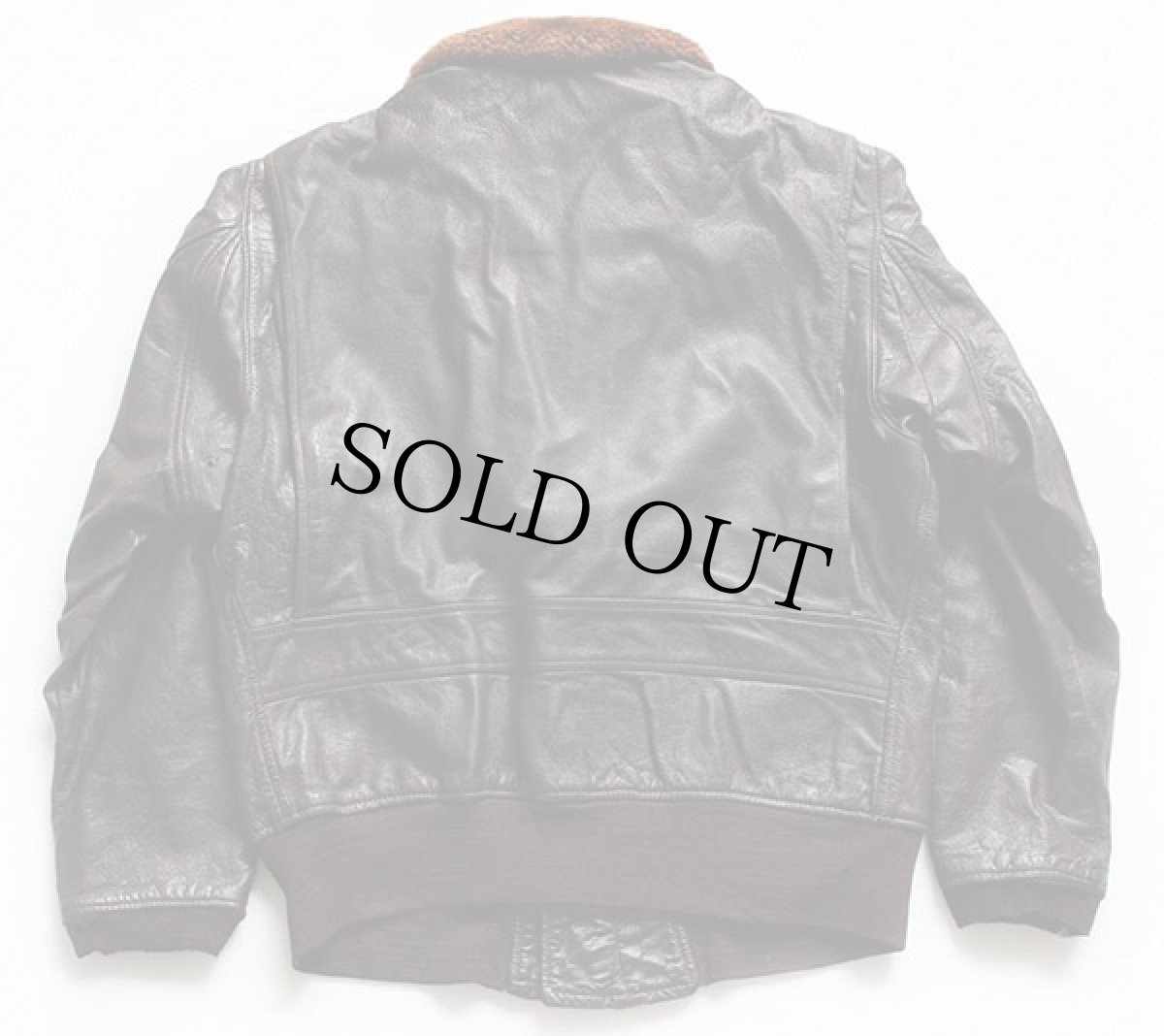 画像2: 60s 米軍 U.S.NAVY G-1 フライト レザージャケット 44 (2)