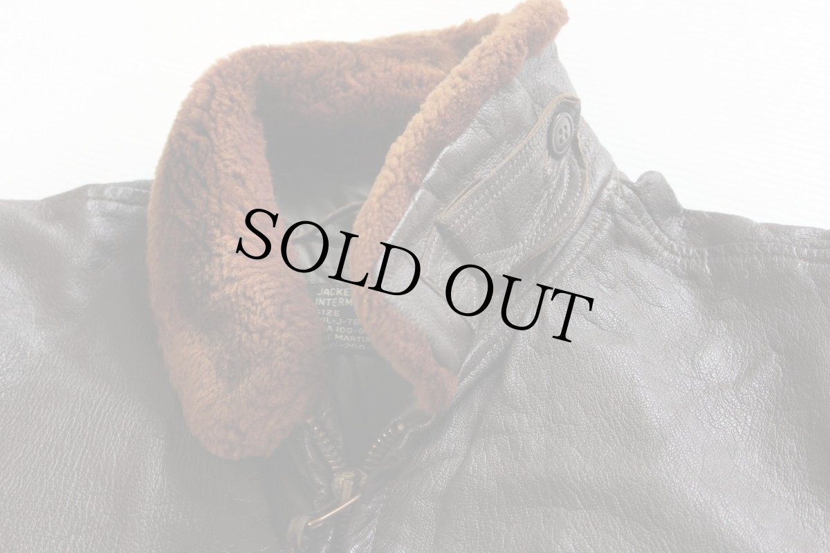 画像4: 60s 米軍 U.S.NAVY G-1 フライト レザージャケット 44 (4)