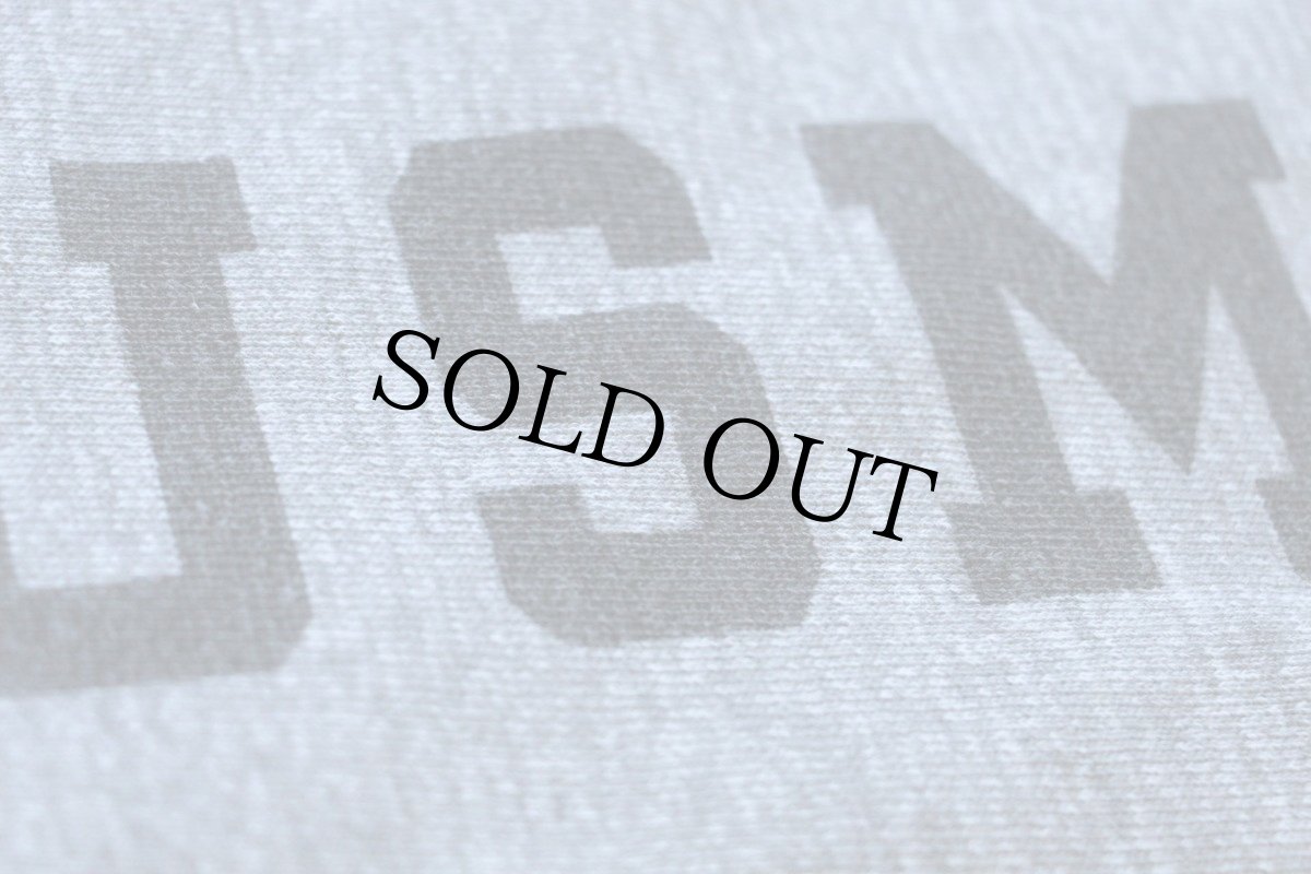 画像6: 70s USA製 Championチャンピオン 単色タグ USMA 染み込みプリント 前V リバースウィーブ スウェット 杢グレー S★U.S.ARMY (6)