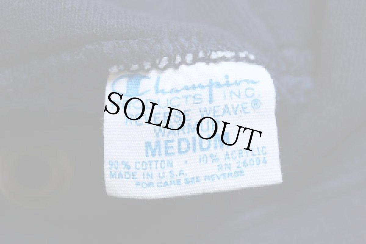 画像4: 70s USA製 Championチャンピオン 単色タグ USAFA リバースウィーブ スウェットパーカー 紺 M★U.S.AIR FORCE USAF (4)