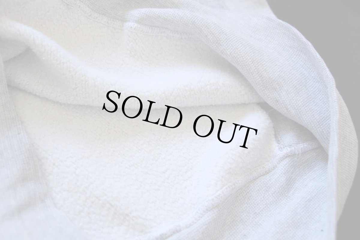 画像8: 70s USA製 Championチャンピオン 単色タグ USMA 染み込みプリント 前V リバースウィーブ スウェット 杢グレー S★U.S.ARMY (8)