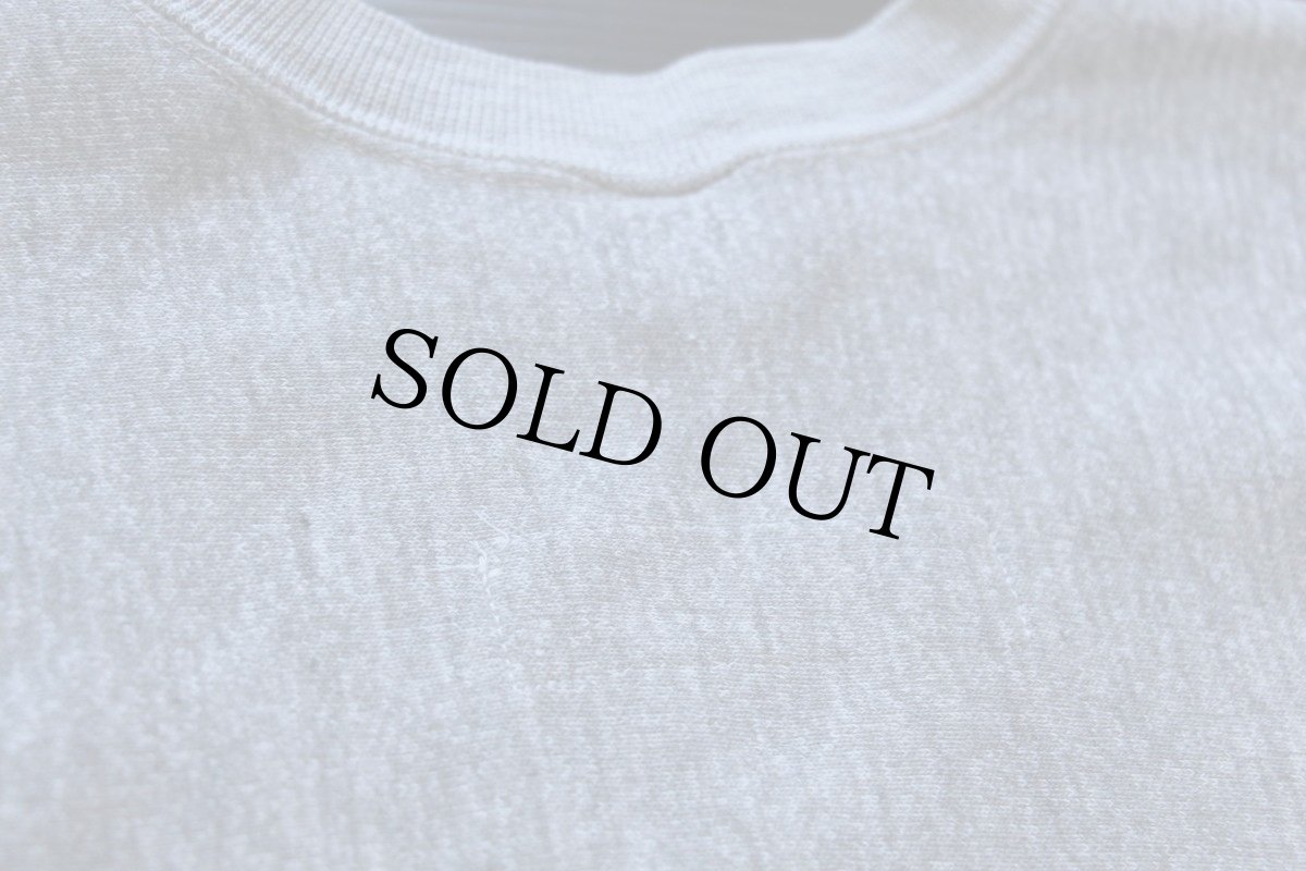 画像9: 70s USA製 Championチャンピオン 単色タグ USMA 染み込みプリント 前V リバースウィーブ スウェット 杢グレー S★U.S.ARMY (9)