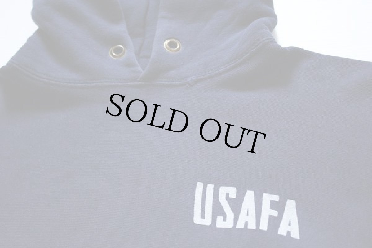 画像3: 70s USA製 Championチャンピオン 単色タグ USAFA リバースウィーブ スウェットパーカー 紺 M★U.S.AIR FORCE USAF (3)