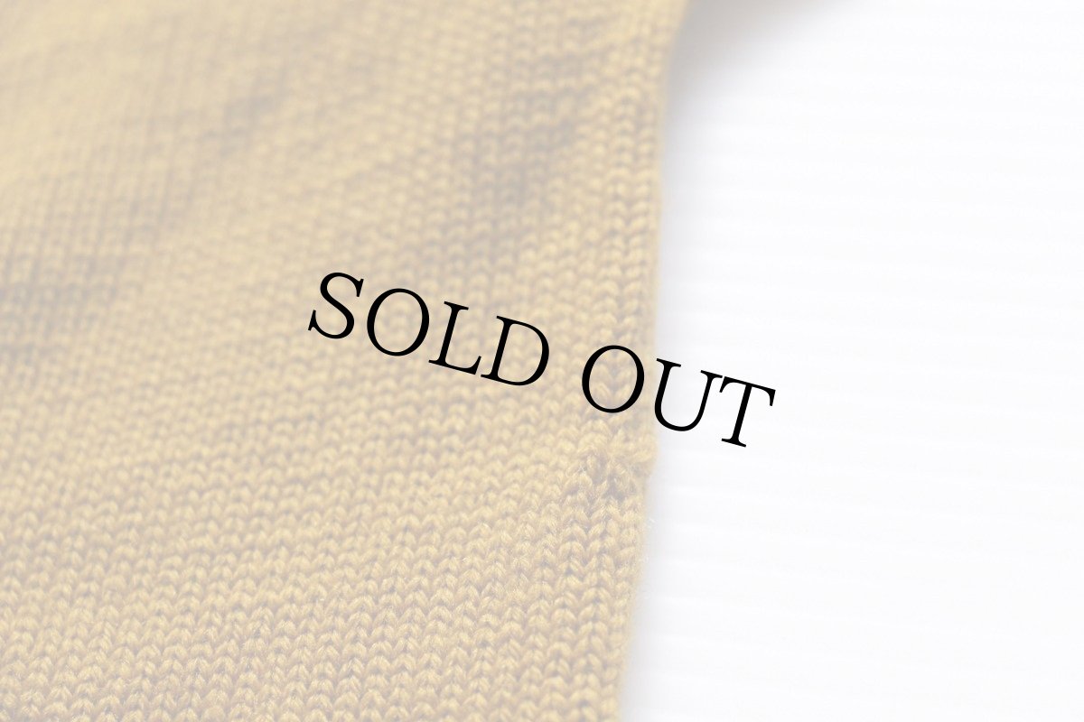 画像8: 40s LINCOLN パッチ付き ウールニット レタードカーディガン マスタード (8)