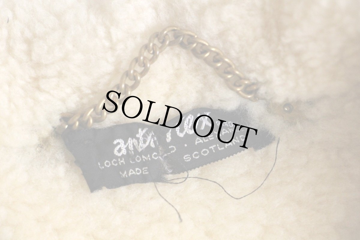 画像5: スコットランド製 antartex ラムスキン リアル ムートンコート グレーベージュ (5)