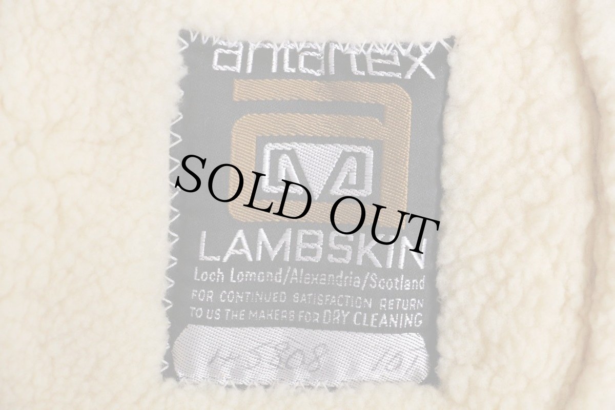 画像4: スコットランド製 antartex ラムスキン リアル ムートンコート グレーベージュ (4)