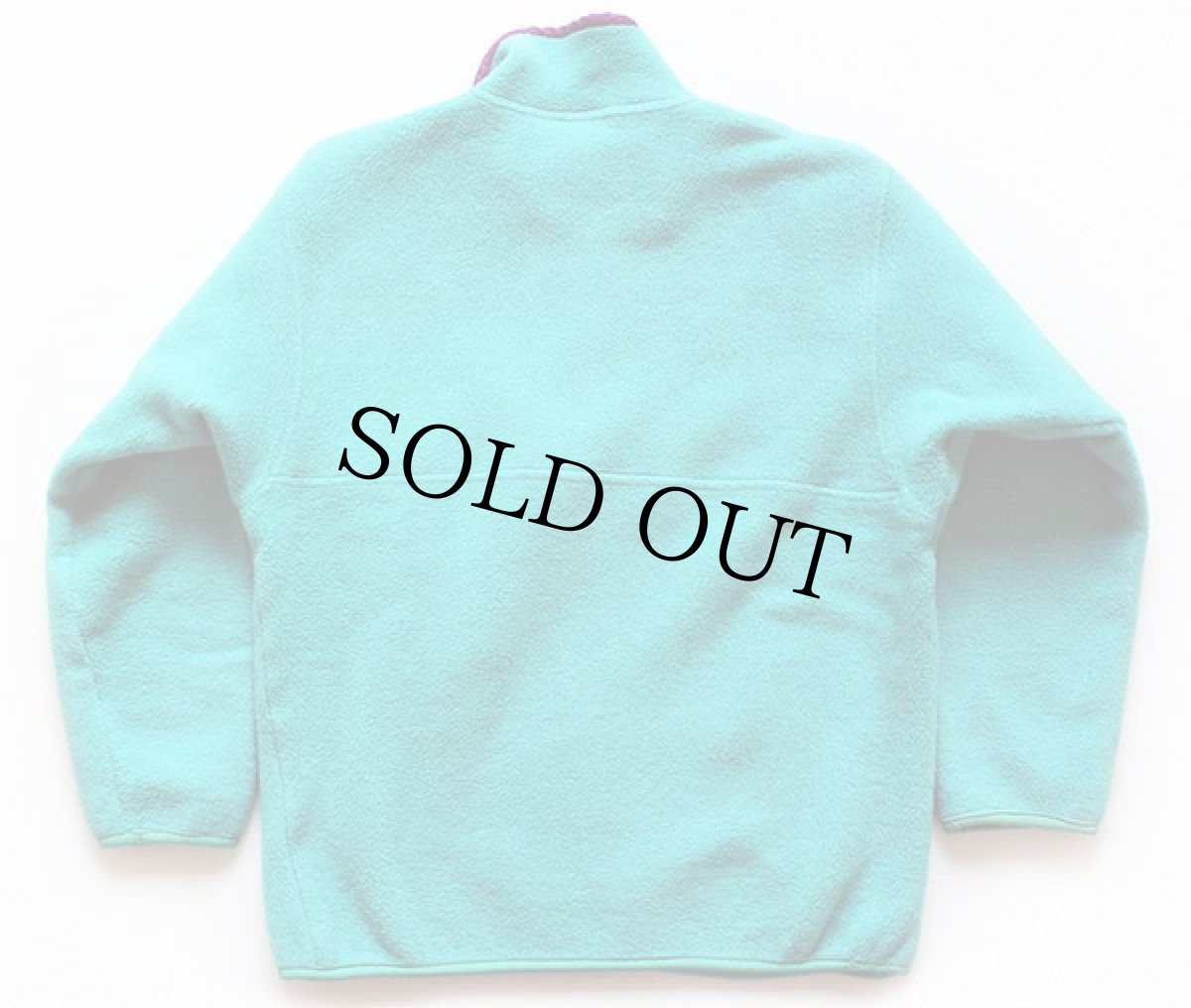 画像2: 80s USA製 patagoniaパタゴニア フリース スナップT エメラルドグリーン M (2)