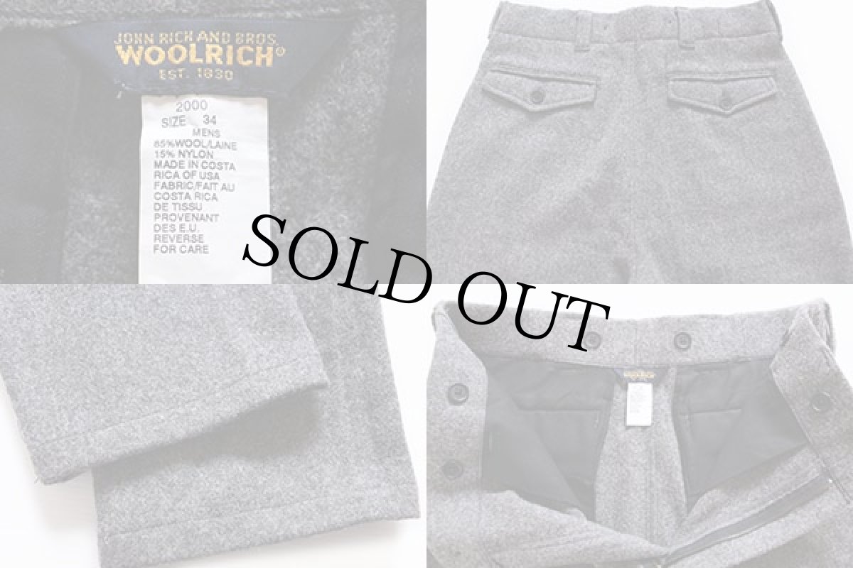 画像3: Woolrichウールリッチ ウールパンツ グレー 34 (3)