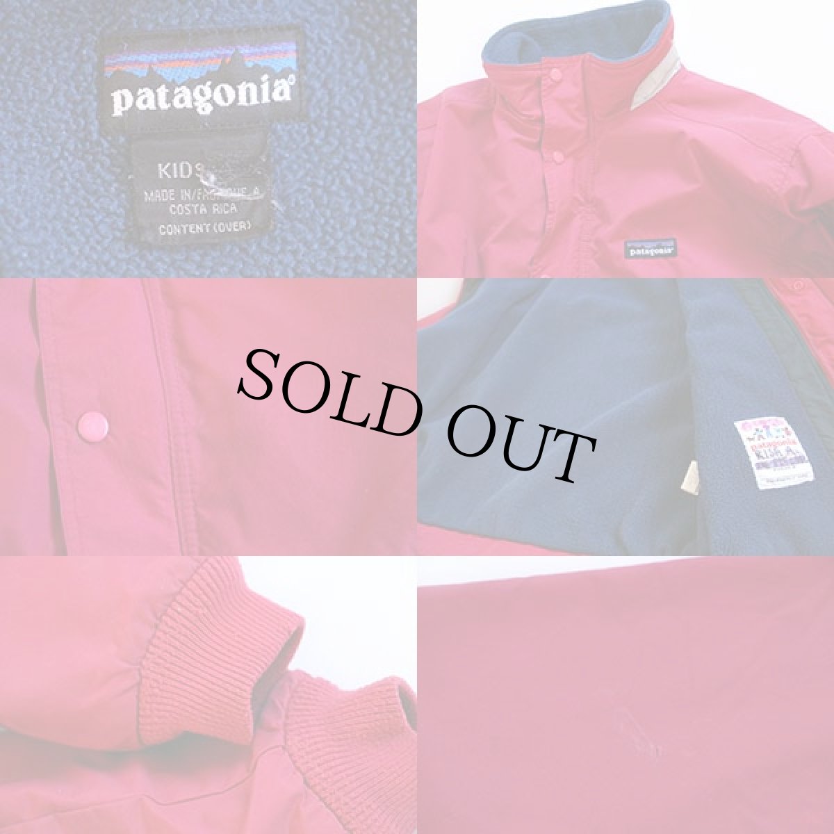 画像3: 90s patagoniaパタゴニア フリースライナー ナイロンジャケット 赤 KIDS'★雪なしタグ シェルドシンチラ (3)