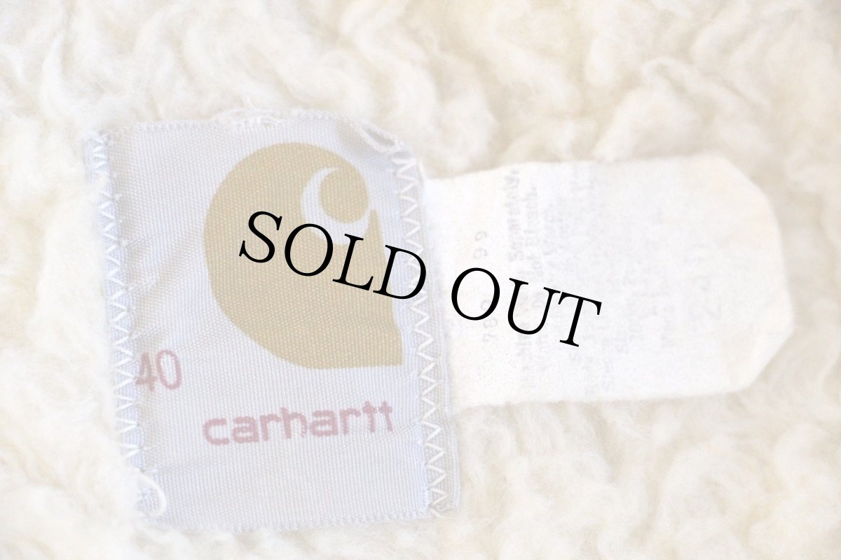 画像4: 70s carharttカーハート ボアライナー デニムジャケット 40 (4)