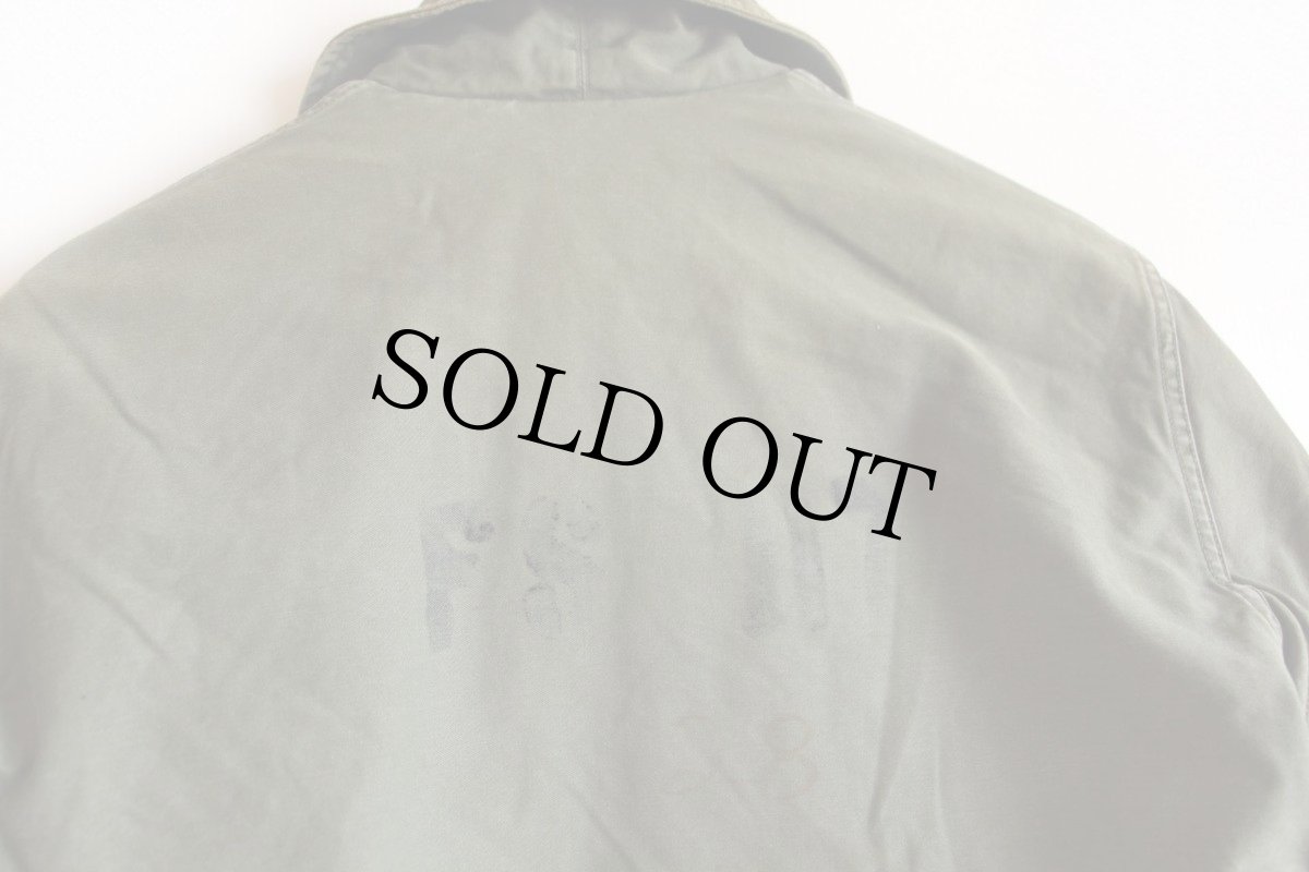 画像3: 60s 米軍 U.S.NAVY A-2 ステンシル デッキジャケット 初期型 M (3)