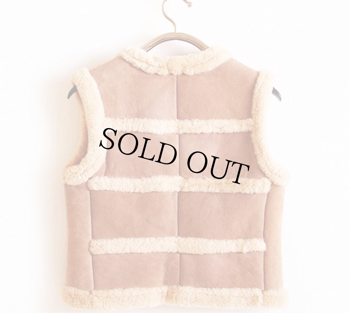 画像2: 70s USA製 Ranchero シープスキン リアル ムートンベスト M (2)