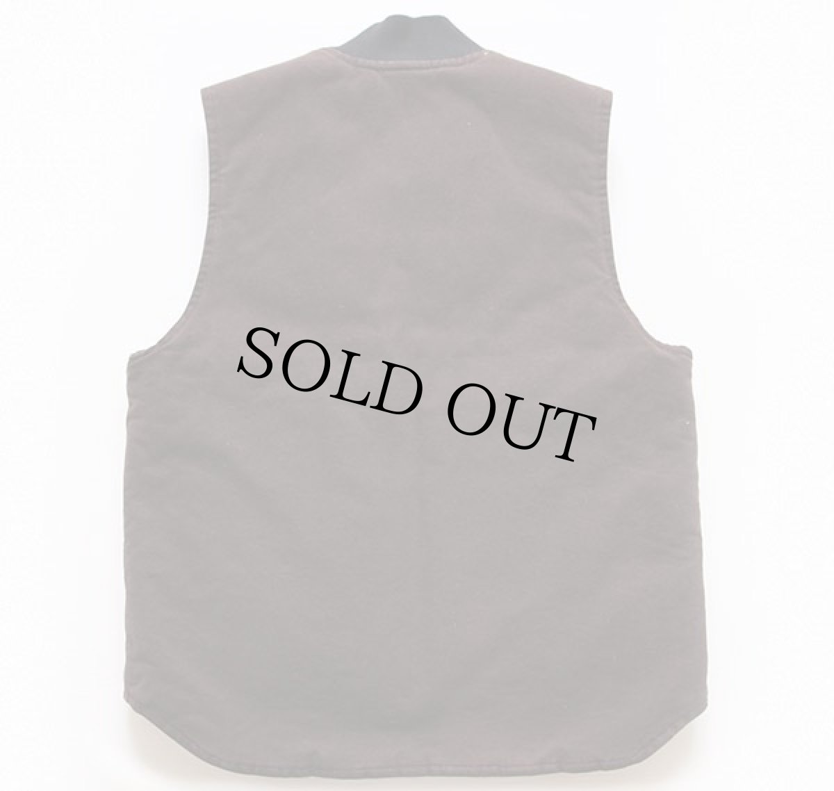 画像2: USA製 carharttカーハート キルティングライナー ダックベスト 焦げ茶 M (2)