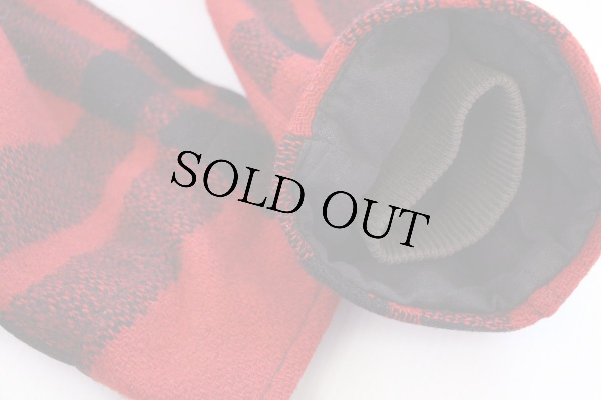 画像8: 50s PENNEY'S チェック マッキーノ ウールジャケット 赤×黒 36 (8)