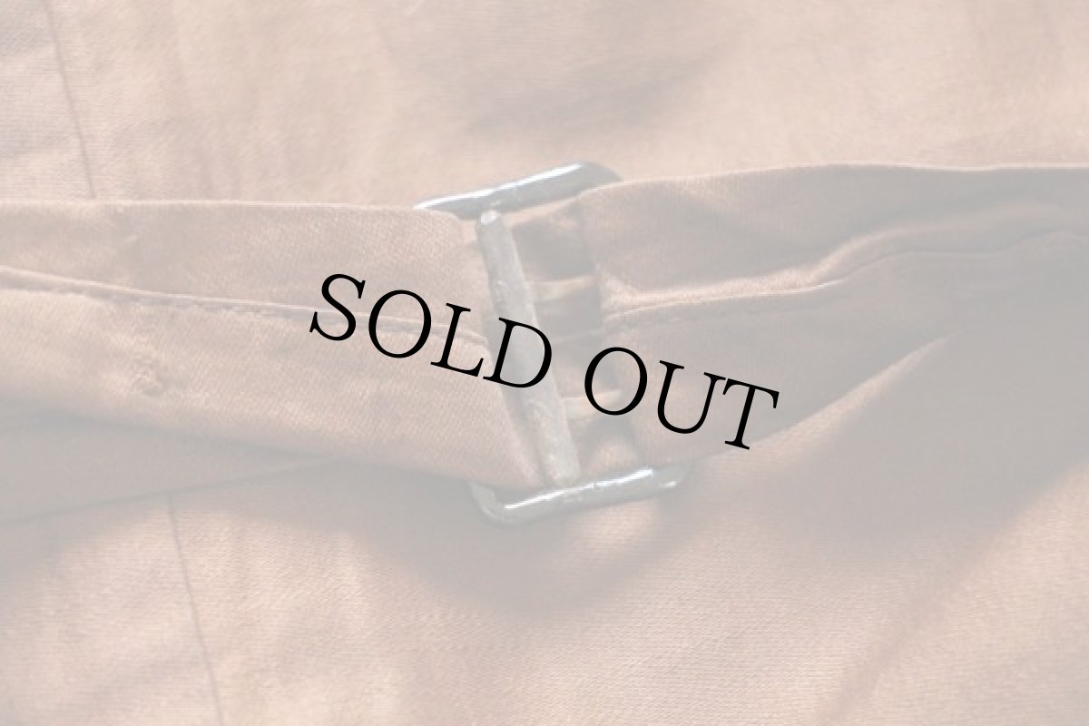 画像5: 40s クジャク柄 シンチバック ベスト★ジレ アンティーク (5)