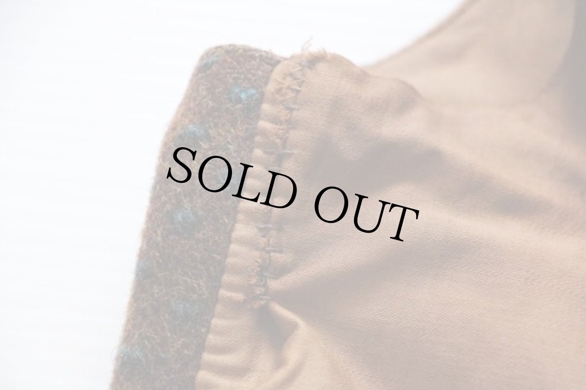 画像7: 40s クジャク柄 シンチバック ベスト★ジレ アンティーク (7)