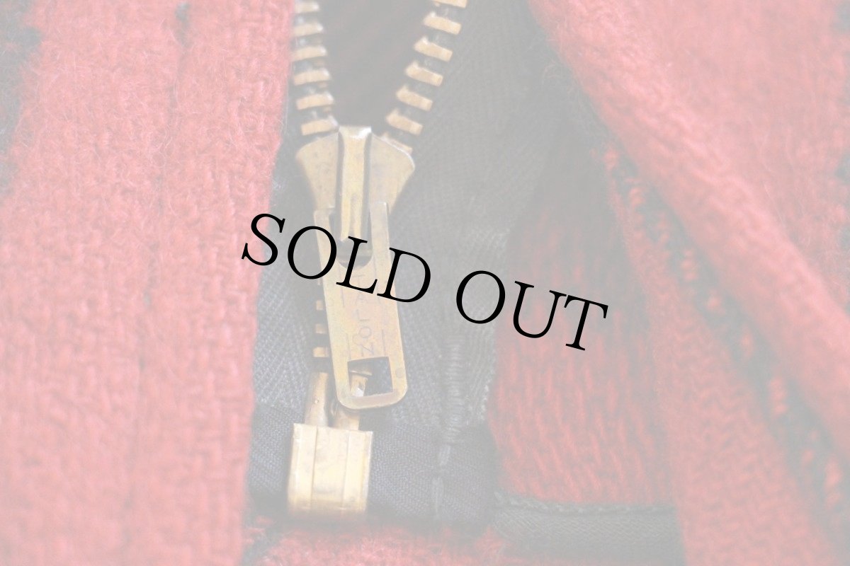 画像5: 50s PENNEY'S チェック マッキーノ ウールジャケット 赤×黒 36 (5)