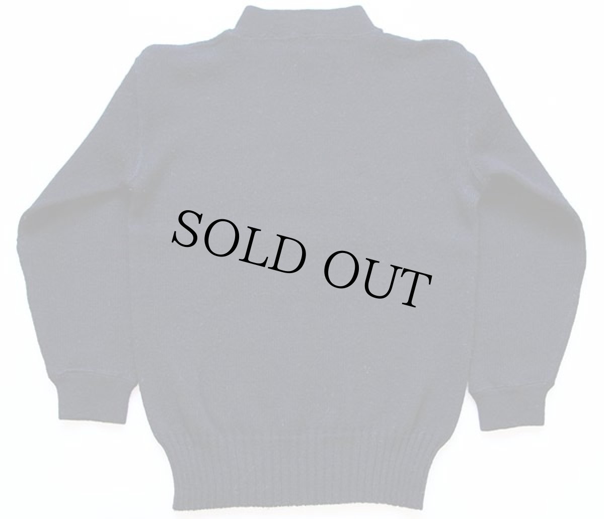 画像2: 40s 米軍 U.S.NAVY ハイネック ウールニット ゴブセーター (2)