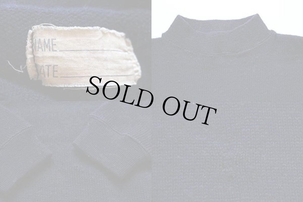 画像3: 40s 米軍 U.S.NAVY ハイネック ウールニット ゴブセーター (3)