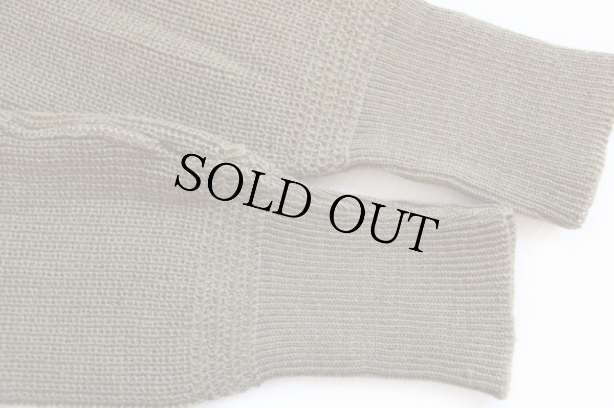 画像5: 40s 米軍 U.S.ARMY 5ボタン ハイネック ウールニット セーター M (5)